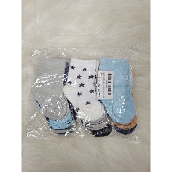 Elevon Baby 12-Pack All Weather Non Slip Grip Ankle Socks Infants Toddler - Picture 3 of 5